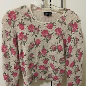 Topshop Sweater (rose print)